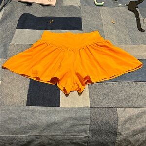 Aerie Vibrant Orange Skorts